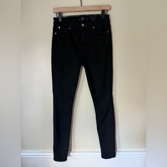 7 For All Mankind High-Rise Skinny Slim Illusion Jeans - Picture 1 of 6
